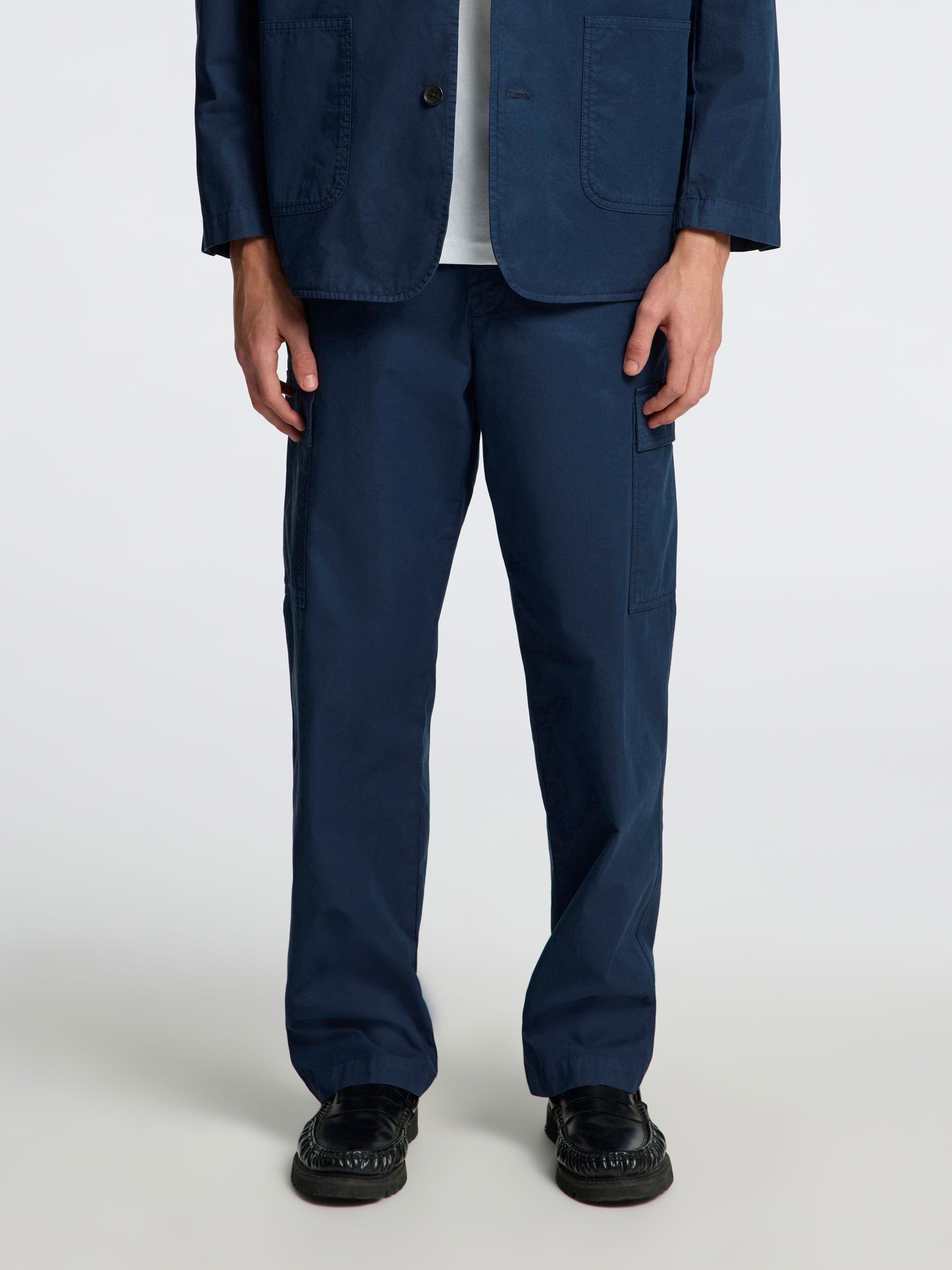 LOOSE FIT CARGO TROUSERS, Outer Space, highres