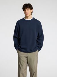 RELAXED FIT SWEATSHIRT, Dark Sapphire, highres
