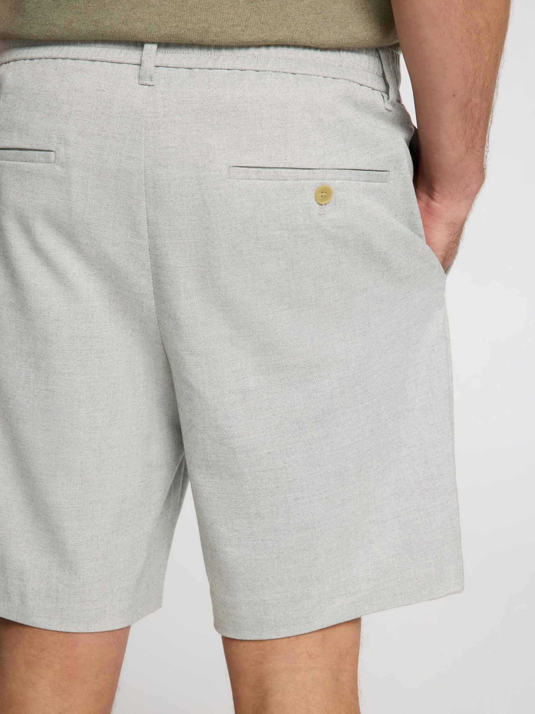KOORD SHORTS, Light Grey Melange, highres
