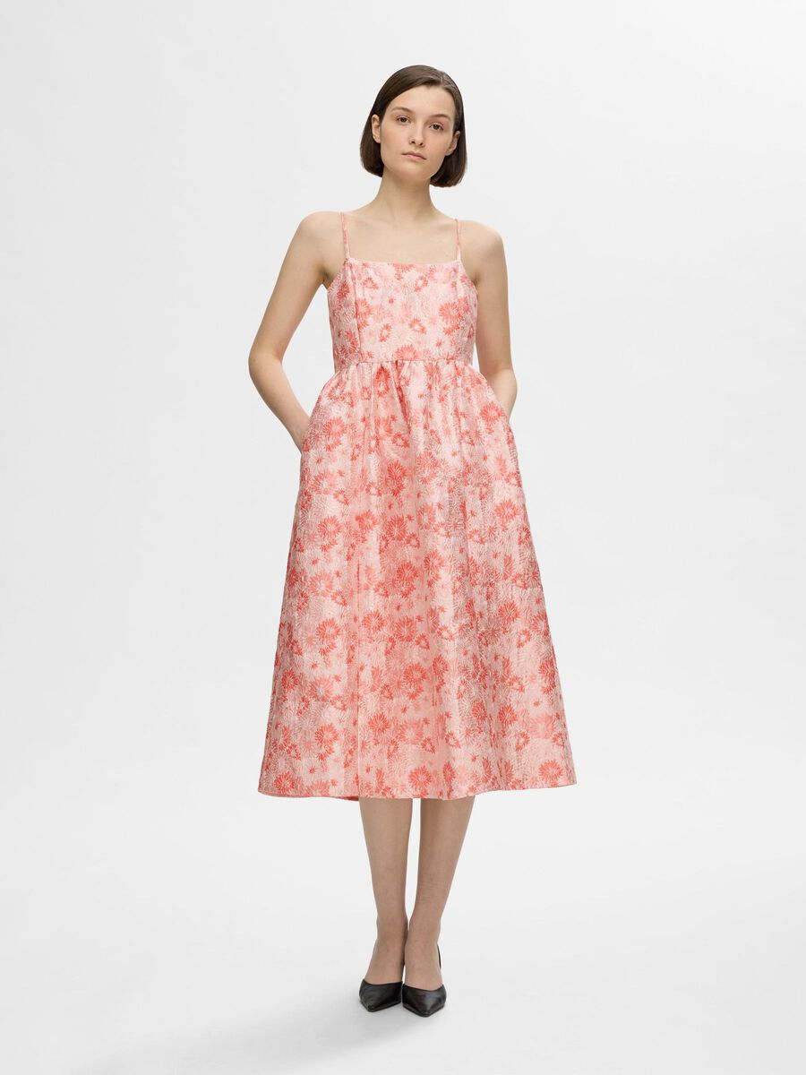 Selected GEBLÜMTER JACQUARD MIDIKLEID, Cradle Pink, highres - 16096562_CradlePink_003.jpg