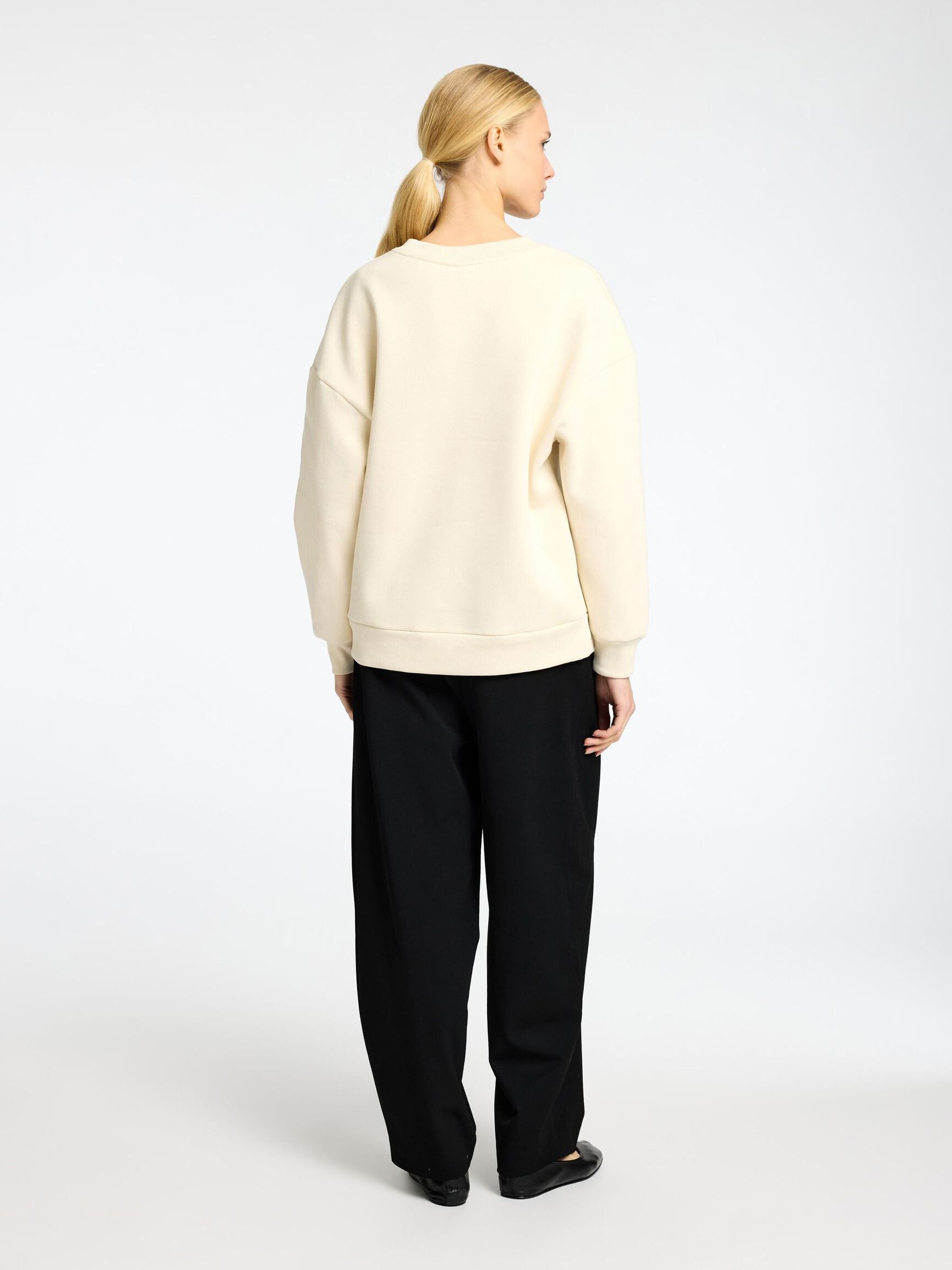 LANGE MOUWEN SWEATSHIRT, Birch, highres