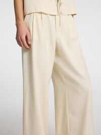 MID WAIST HOSE MIT WEITEM BEIN, Birch, highres