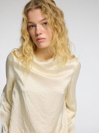 CUELLO ALTO TOP DE MANGA LARGA, Birch, highres