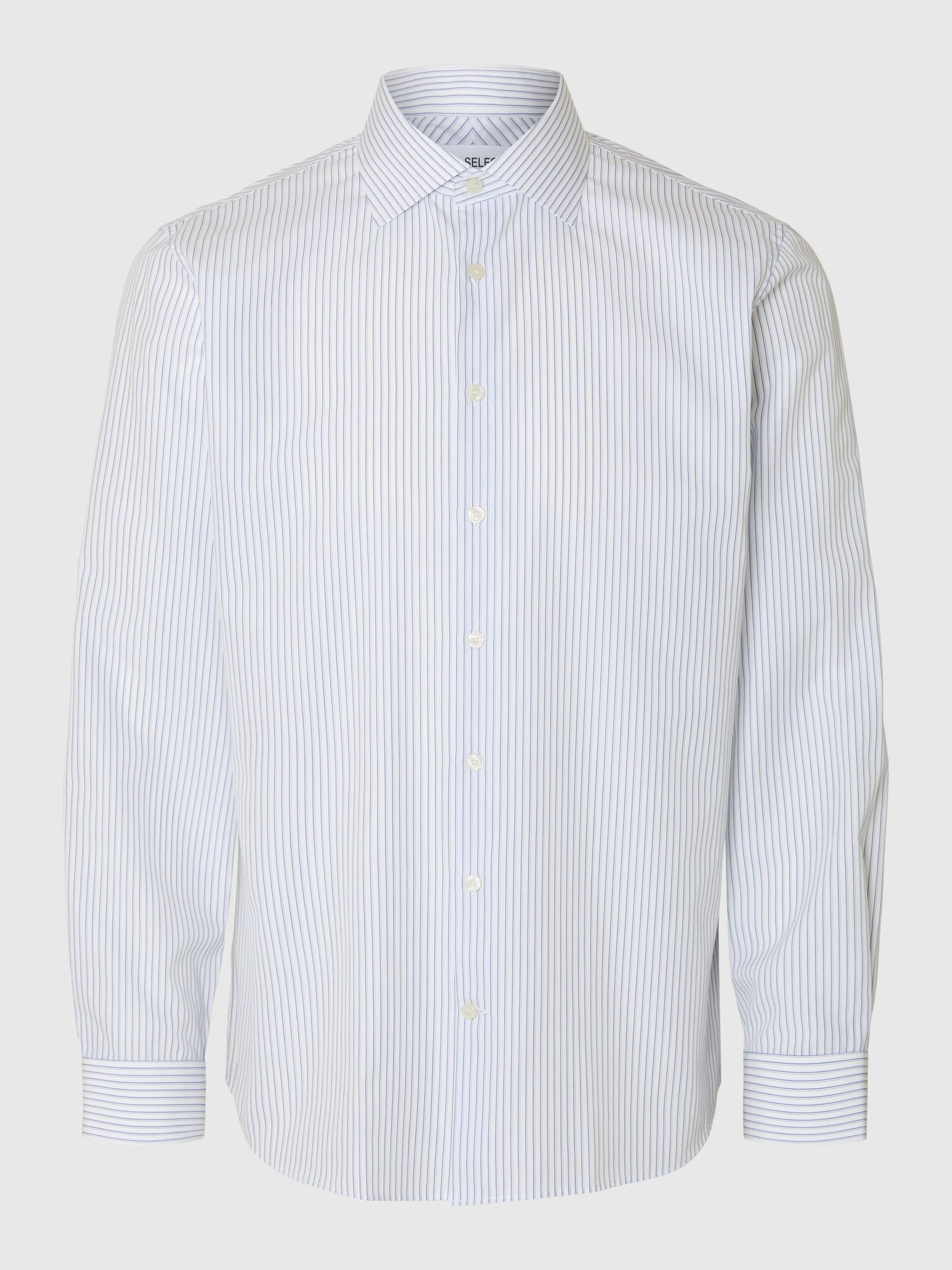 COTON CHEMISE SLIM, Bright White, highres