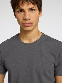 3ER-PACK BAUMWOLL T-SHIRT, Medium Grey Melange, highres
