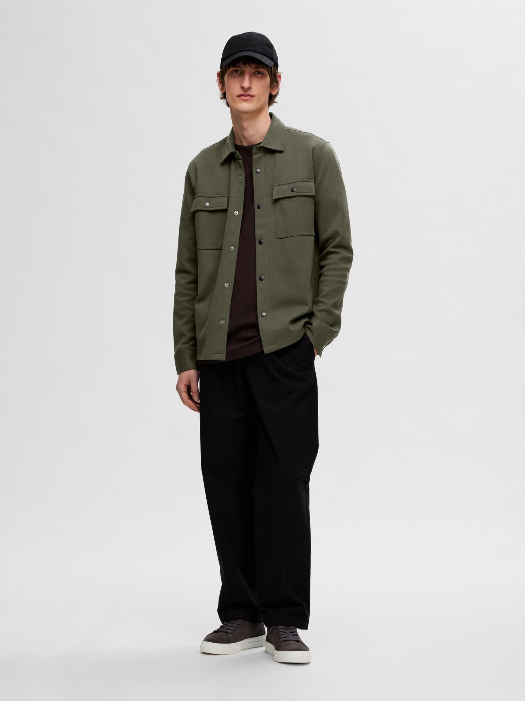 CLASSIC OVERSHIRT, Forest Night, highres