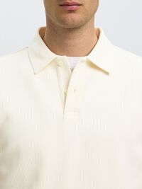 RIPPSTRICK POLOSHIRT, Egret, highres