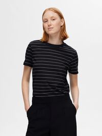 T-SHIRT, Black, highres