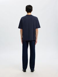 LOOSE FIT T-SHIRT, Sky Captain, highres