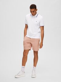 KURZÄRMELIGES POLO SHIRT, Bright White, highres