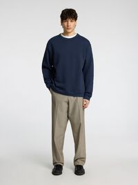 RELAXED FIT SWEATSHIRT, Dark Sapphire, highres