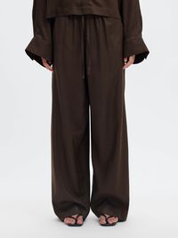 DRAWSTRING HIGH WAISTED TROUSERS, Delicioso, highres