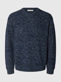 100% COTTON PULLOVER, Navy Blazer, highres
