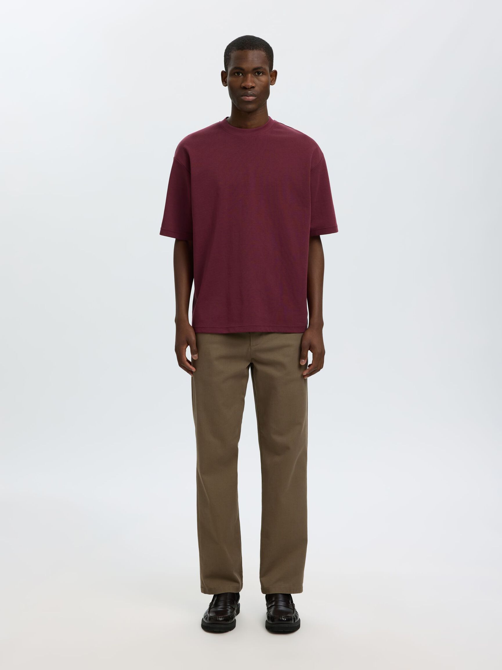 LOOSE FIT T-SHIRT, Tawny Port, highres