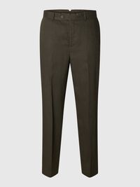 REGULAR FIT LEINEN HOSE, Peat, highres