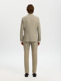 SLIM FIT SINGLE-BREASTED BLAZER, Sand, highres