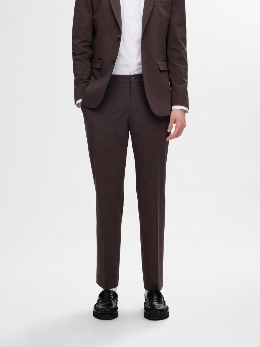 Selected 175 SLIM FIT TROUSERS, Chocolate Torte, highres - 16087825_ChocolateTorte_003.jpg