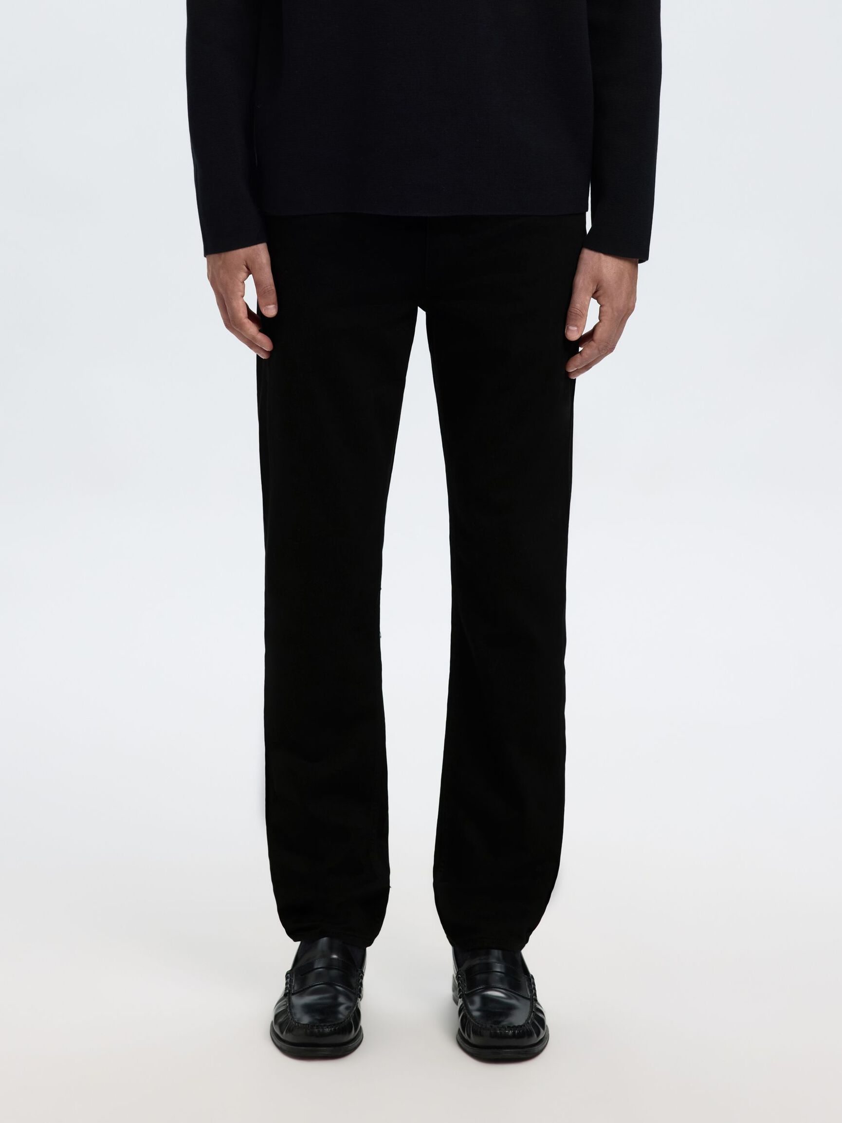 175 SLIM FIT JEANS, Black Denim, highres