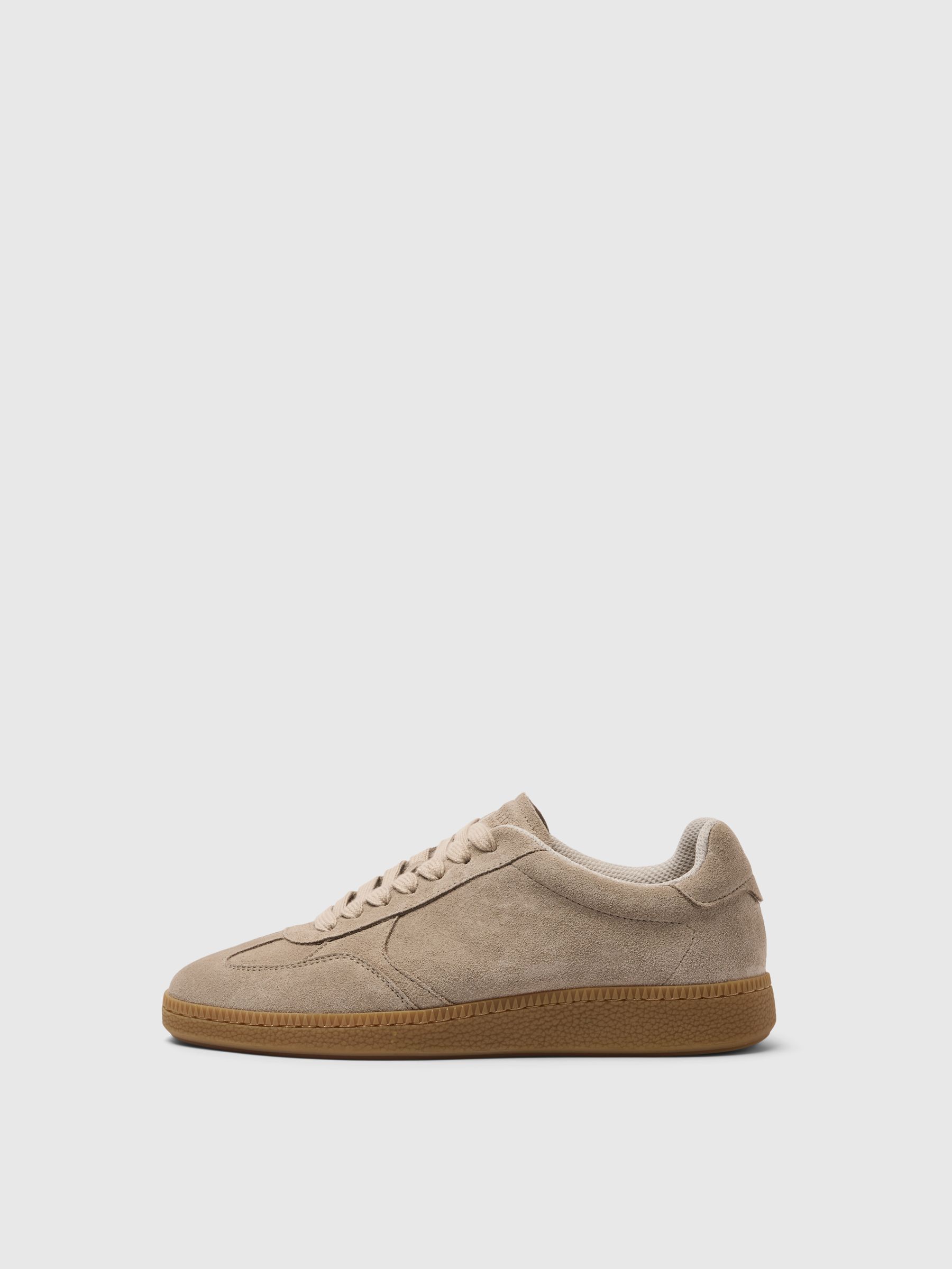 SUEDE TRAINERS | Grey | Selected