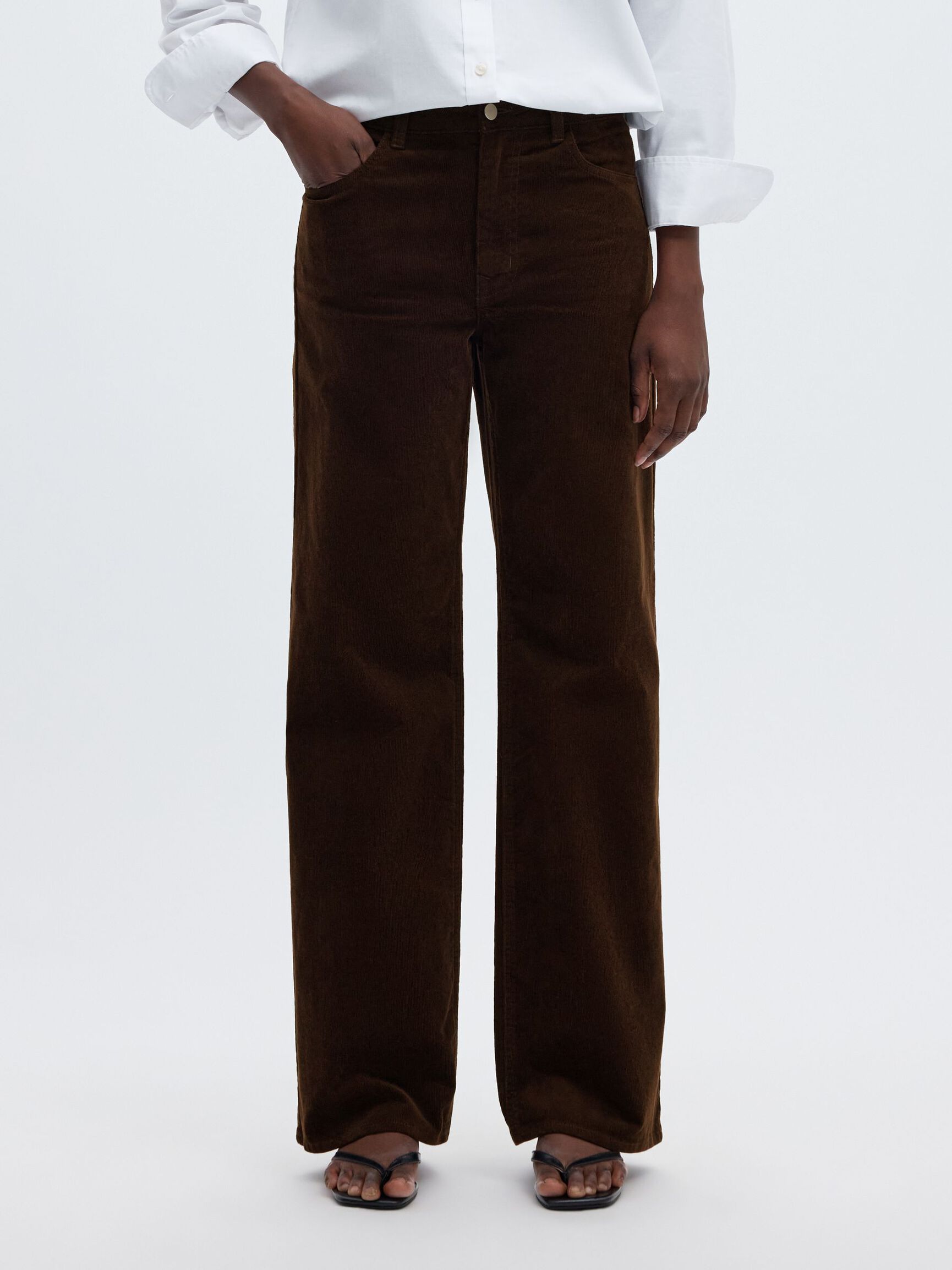 WIDE FIT CORDUROY TROUSERS, Delicioso, highres