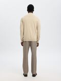 Selected HALF-ZIP KNITTED JUMPER, Oatmeal, highres - 16074687_Oatmeal_779218_004.jpg