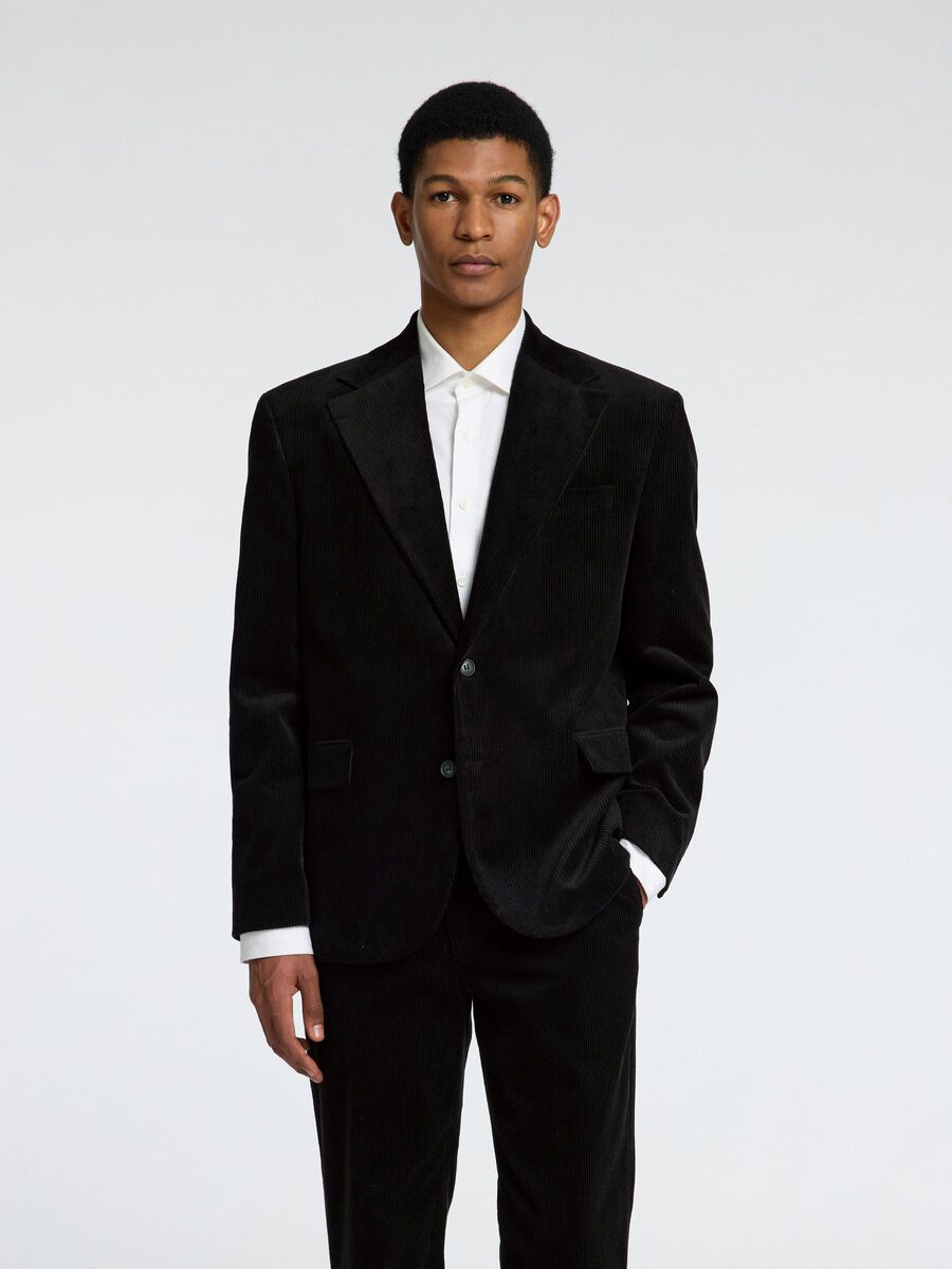 Selected CORDUROY DÉCONTRACTÉ BLAZER, Black, highres - 16097833_Black_003.jpg