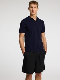 EN MAILLE POLO, Navy Blazer, highres