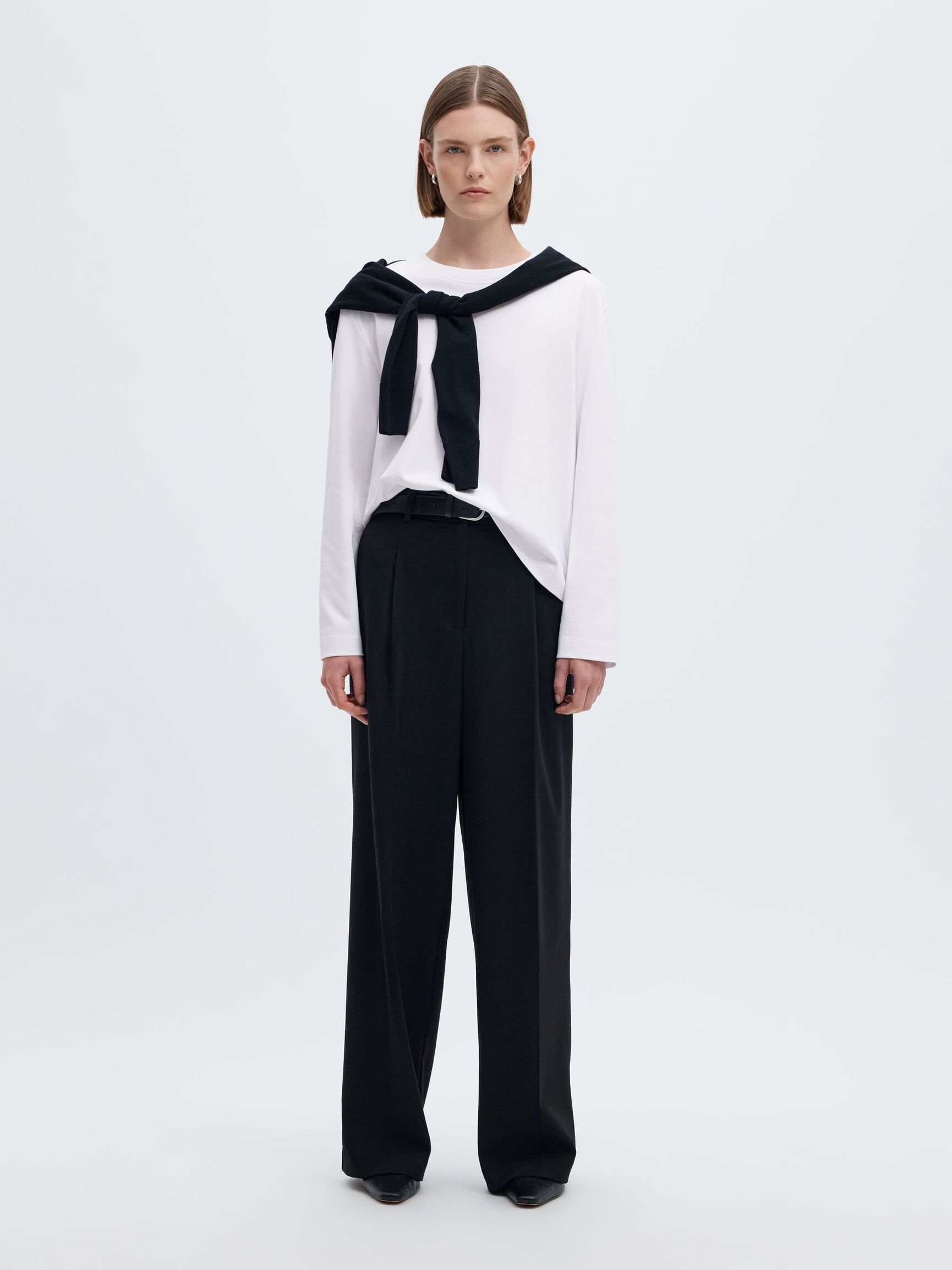 LANGERMET BOXY T-SKJORTE, Bright White, highres