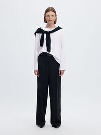 LANGERMET BOXY T-SKJORTE, Bright White, highres