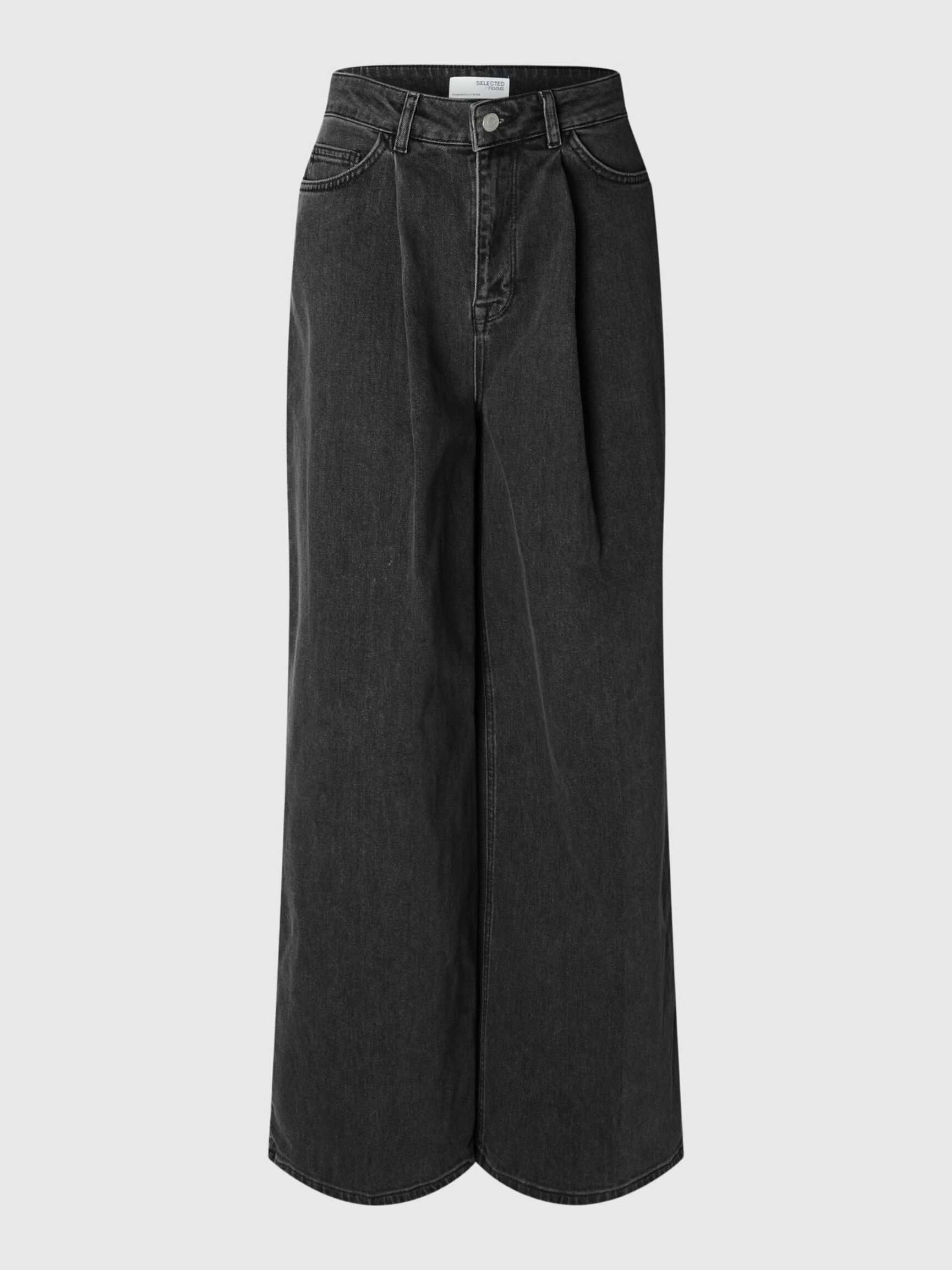 BUNDFALTEN WIDE FIT JEANS, Grey Denim, highres