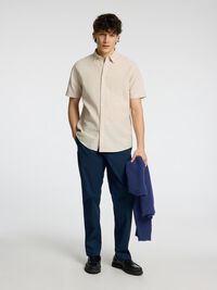 KLASSISK KORTÆRMET SKJORTE, Pure Cashmere, highres