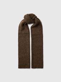 WOOL BLEND SCARF, Dachshund, highres