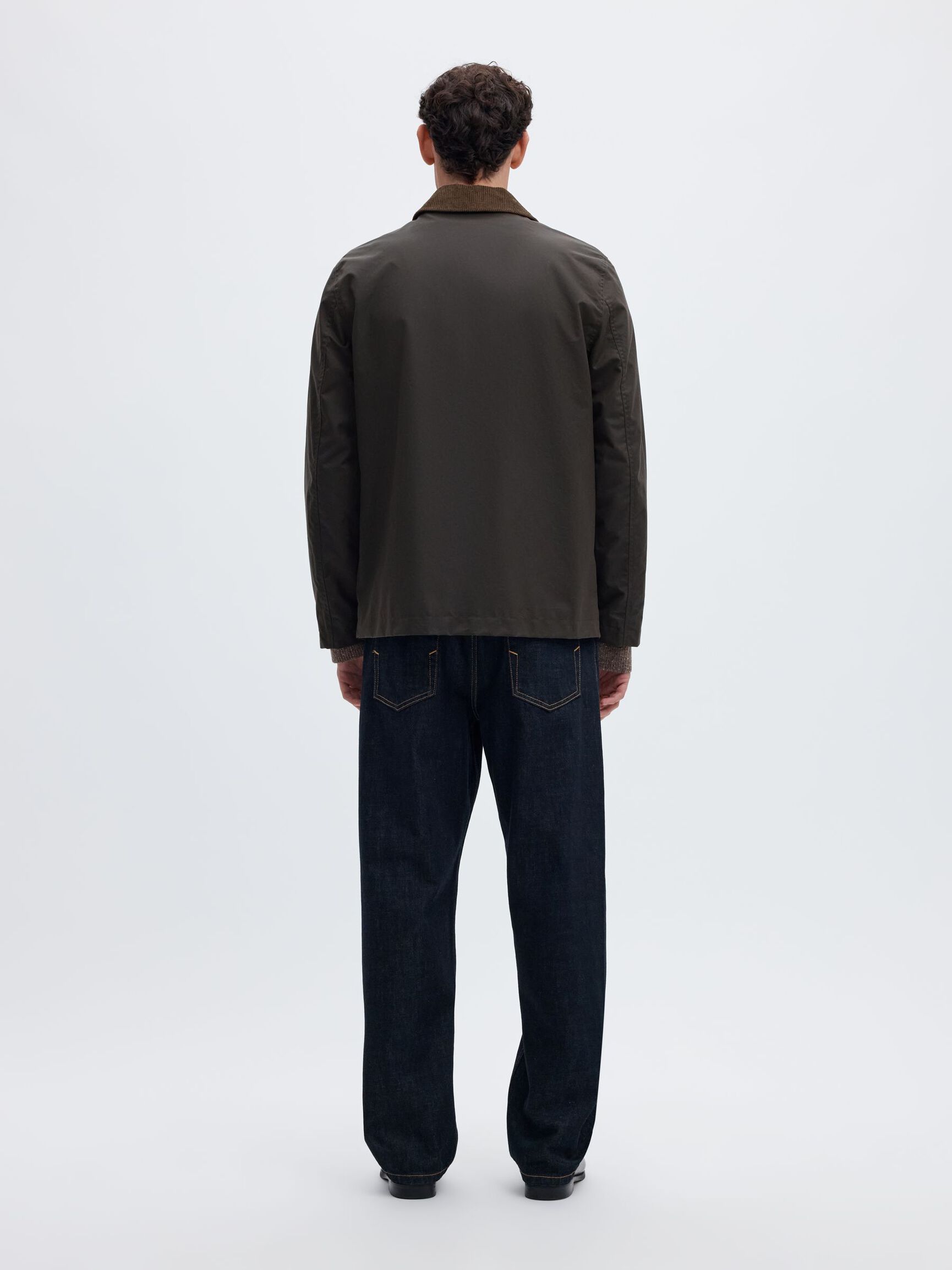 WAXED COTTON JACKET, Delicioso, highres