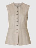 Selected LINEN BLEND WAISTCOAT, Oatmeal, highres - 16097897_Oatmeal_1194027_001.jpg