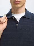 Selected GESTRUCTUREERDE GEBREIDE POLO, Sky Captain, highres - 16097574_SkyCaptain_006.jpg