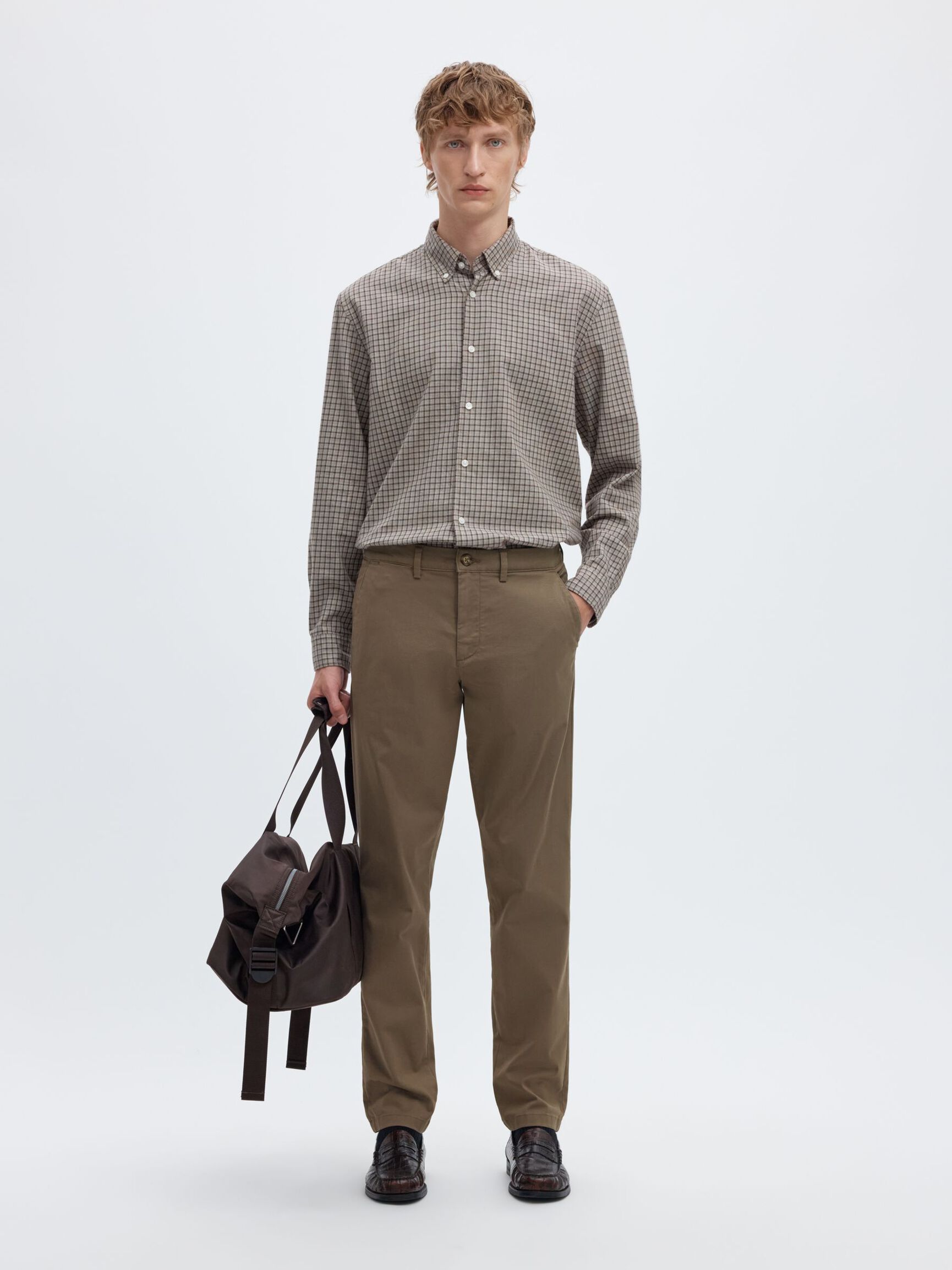175 SLIM FIT FLEX CHINOS, Morel, highres