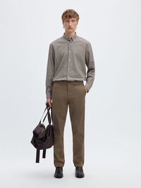 175 SLIM FIT FLEX CHINOS, Morel, highres
