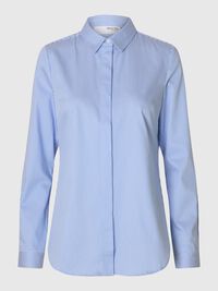 FITTED STRIPED SHIRT, Bright White, highres
