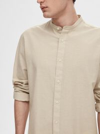 LANGARM LEINENMIX HEMD, Pure Cashmere, highres