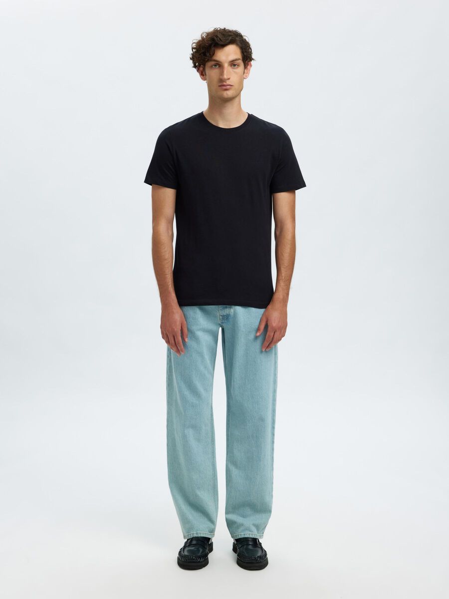 Selected 5-PACK RUNDRINGAD T-SHIRT, Black, highres - 16098111_Black_005.jpg