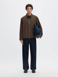 RELAXED FIT OVERSHIRT, Chocolate Chip, highres