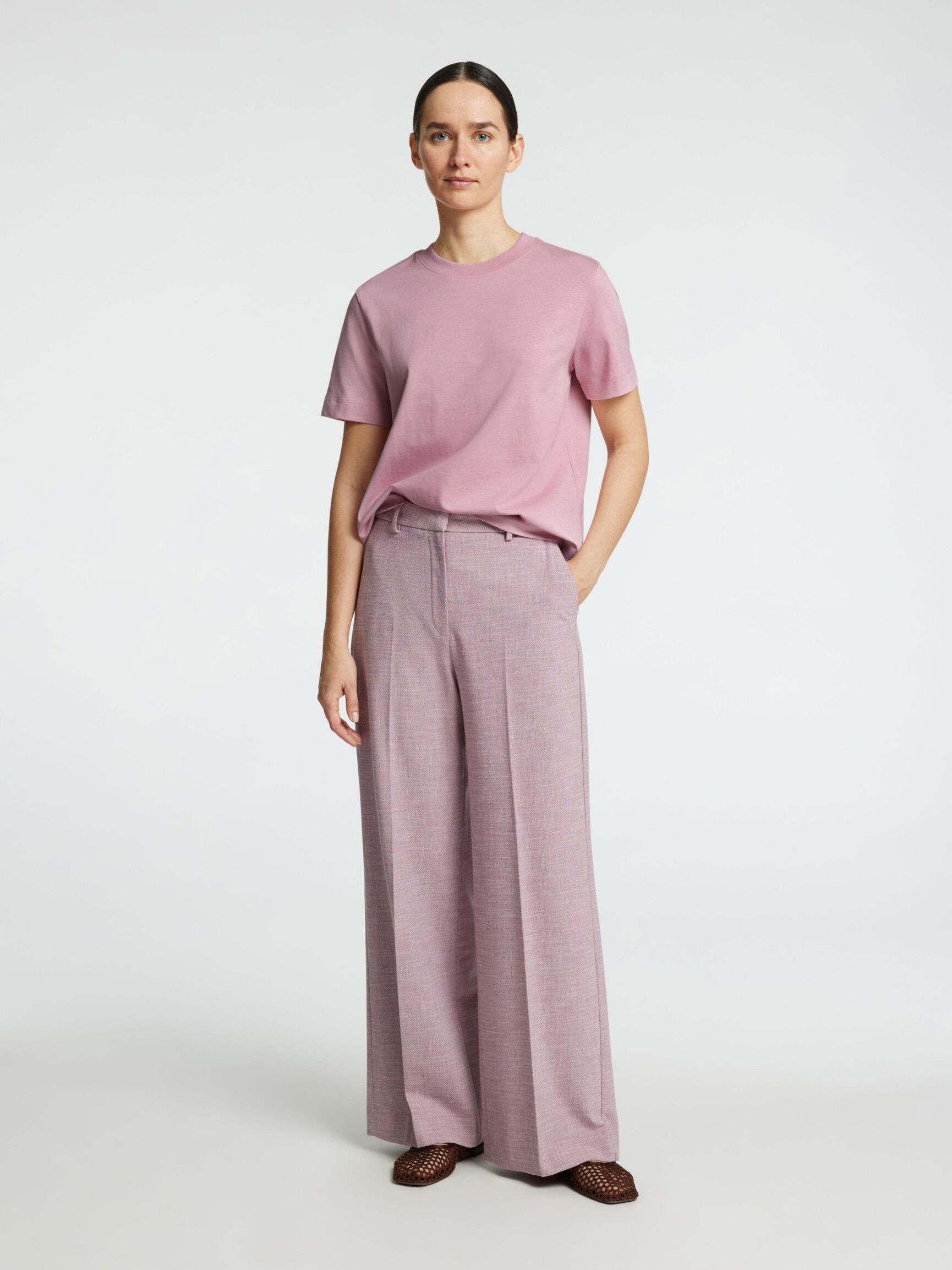 BOXY T-SHIRT, Bleached Mauve, highres
