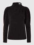 Selected DRAPED TOP, Black, highres - 16088133_Black_001.jpg
