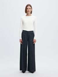 BASIC LONG-SLEEVED T-SHIRT, Snow White, highres