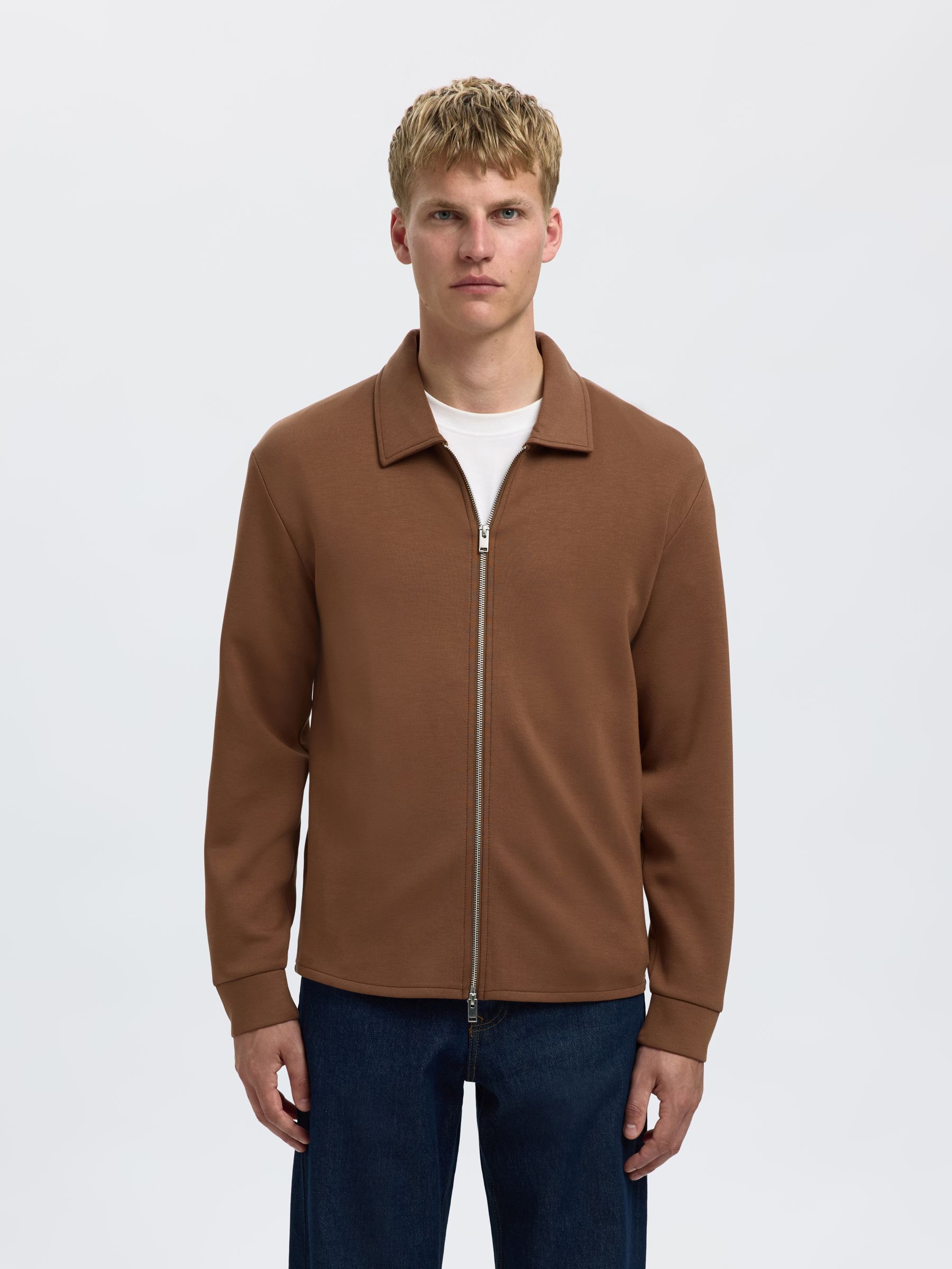 VISCOSE BLEND CARDIGAN, Soft Silt, highres