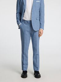 SLIM FIT SUIT TROUSERS, Stonewash, highres