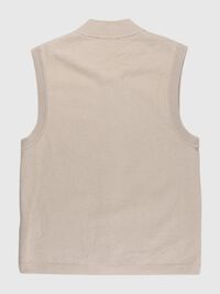 MERINO WOOL GILET, Pure Cashmere, highres