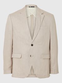 100% LEINEN BLAZER, Sand, highres