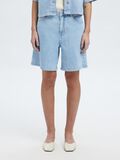 Selected HIGH WAISTED DENIM SHORTS, Light Blue Denim, highres - 16099248_LightBlueDenim_003.jpg