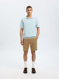 COUPE SLIM SHORT CHINO, Ermine, highres